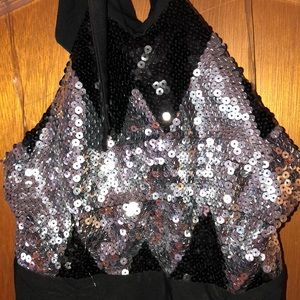 Sequin Halter Body-Con Dress